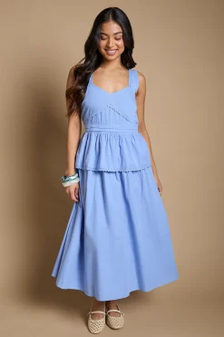 Dorothy Perkins Robe Midi À Basque Avec Finitions En Dentelle Petite Taille<Femme Toutes Les Robes|Robes Mi-Longues