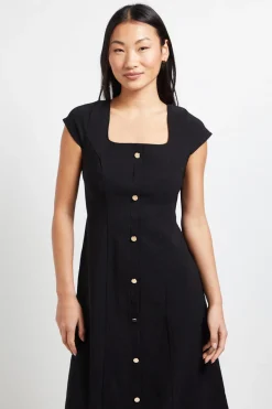 Dorothy Perkins Robe Midi Boutonnée En Bengaline Petite<Femme Robes|Robes Mi-Longues