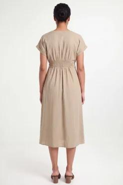 Wallis Robe Midi Boutonnée En Mélange De Lin Petite<Femme Toutes Les Robes|Robes D’Automne