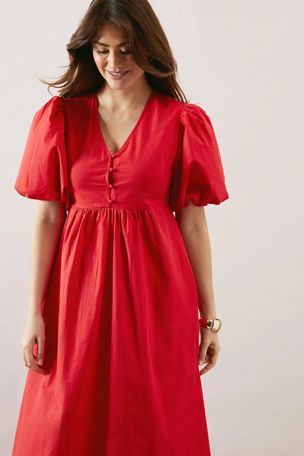 Wallis Robe Midi Boutonnée En Popeline De Coton<Femme Robes|Robes Mi-Longues