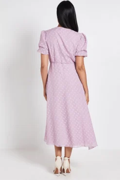 Robe Midi À Boutons Et Fleurs 3D Petite