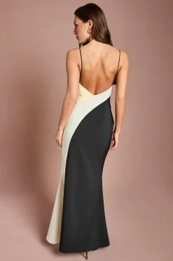 Coast Robe Midi À Bretelles Avec Blocs De Couleur<Femme Robes|Robes Mi-Longues