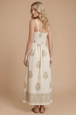 Dorothy Perkins Robe Midi À Bretelles Avec Broderie Métallisée<Femme Robes|Robes Mi-Longues