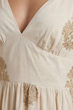 Dorothy Perkins Robe Midi À Bretelles Avec Broderie Métallisée<Femme Robes|Robes Mi-Longues