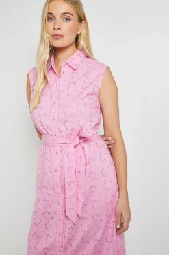 Robe Midi Brodée Petite Pour L'été