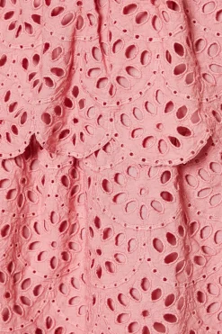 Oasis Robe Midi Broderie Anglaise à Finitions Festonnées<Femme Toutes Les Robes|Robes Mi-Longues