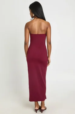 boohoo Robe Midi Bustier Supersoft<Femme Robes Moulantes|Robes
