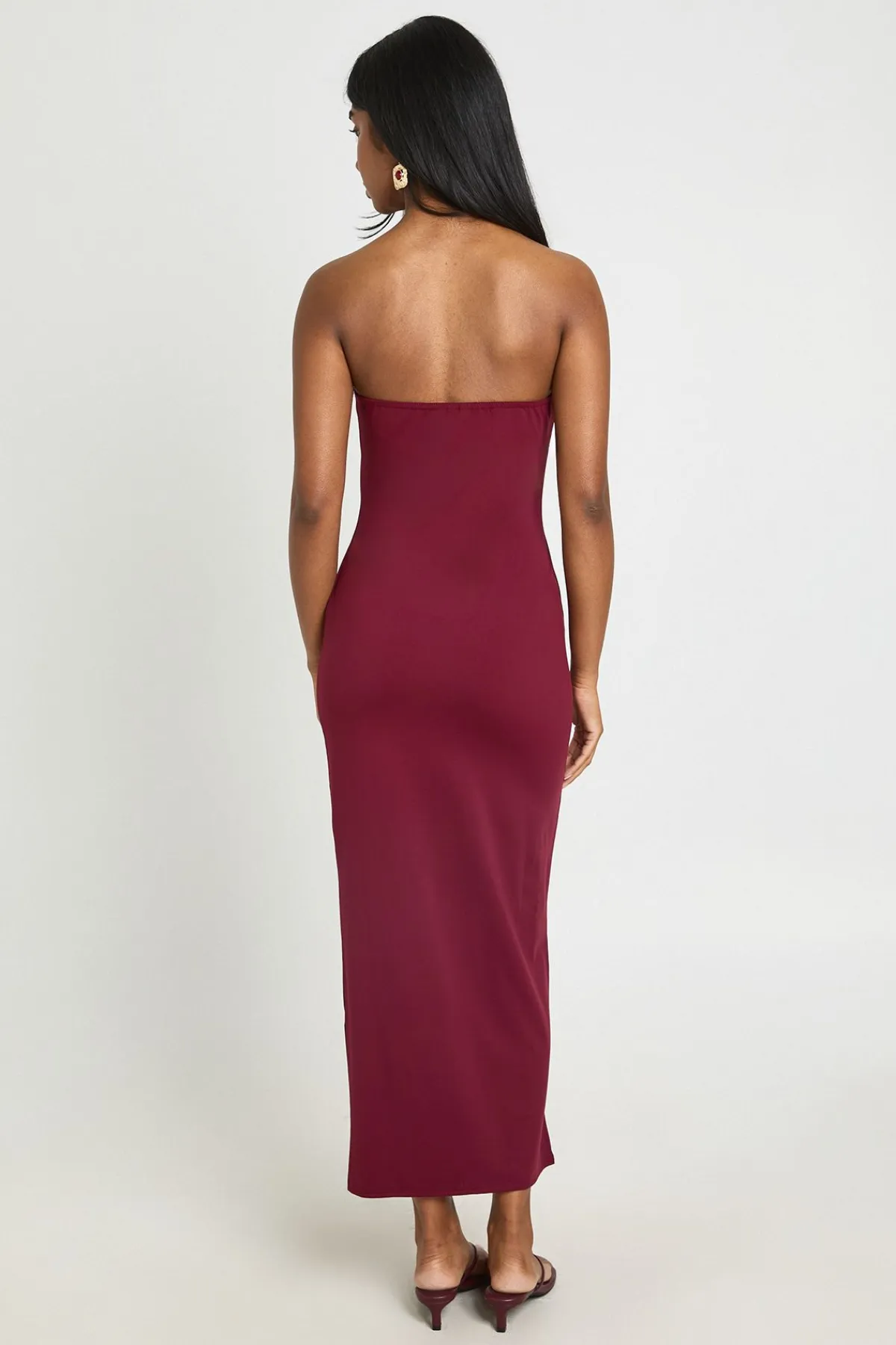 boohoo Robe Midi Bustier Supersoft<Femme Robes Moulantes|Robes
