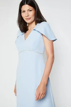 Wallis Robe Midi Cape à Finitions Strass<Femme Robes|Robes Mi-Longues