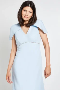 Wallis Robe Midi Cape à Finitions Strass<Femme Robes|Robes Mi-Longues