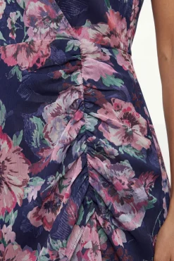 Wallis Robe Midi Cape À Motif Floral Dévoré<Femme Robes|Robes Mi-Longues