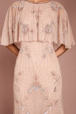 Coast Robe Midi Cape à Ornements Floraux<Femme Toutes Les Robes|Robes Mi-Longues