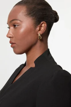 Robe Midi Ceinturée en Crêpe Structuré Grande Taille Forever