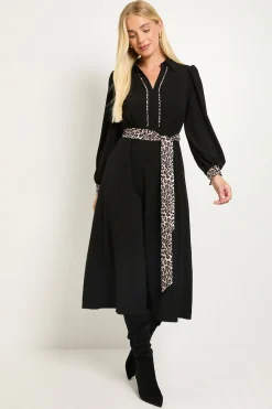 Robe Midi Ceinturée Imprimé Léopard Petite