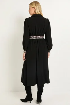 Robe Midi Ceinturée Imprimé Léopard Petite