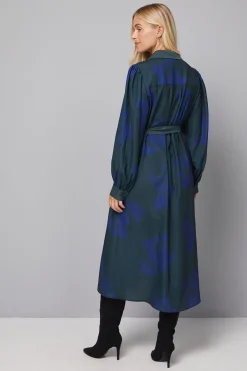 Robe Midi Chemise à Imprimé Floral Petite
