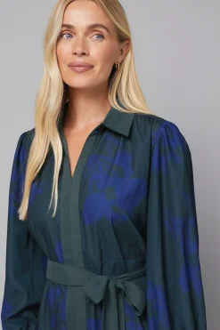 Robe Midi Chemise à Imprimé Floral Petite