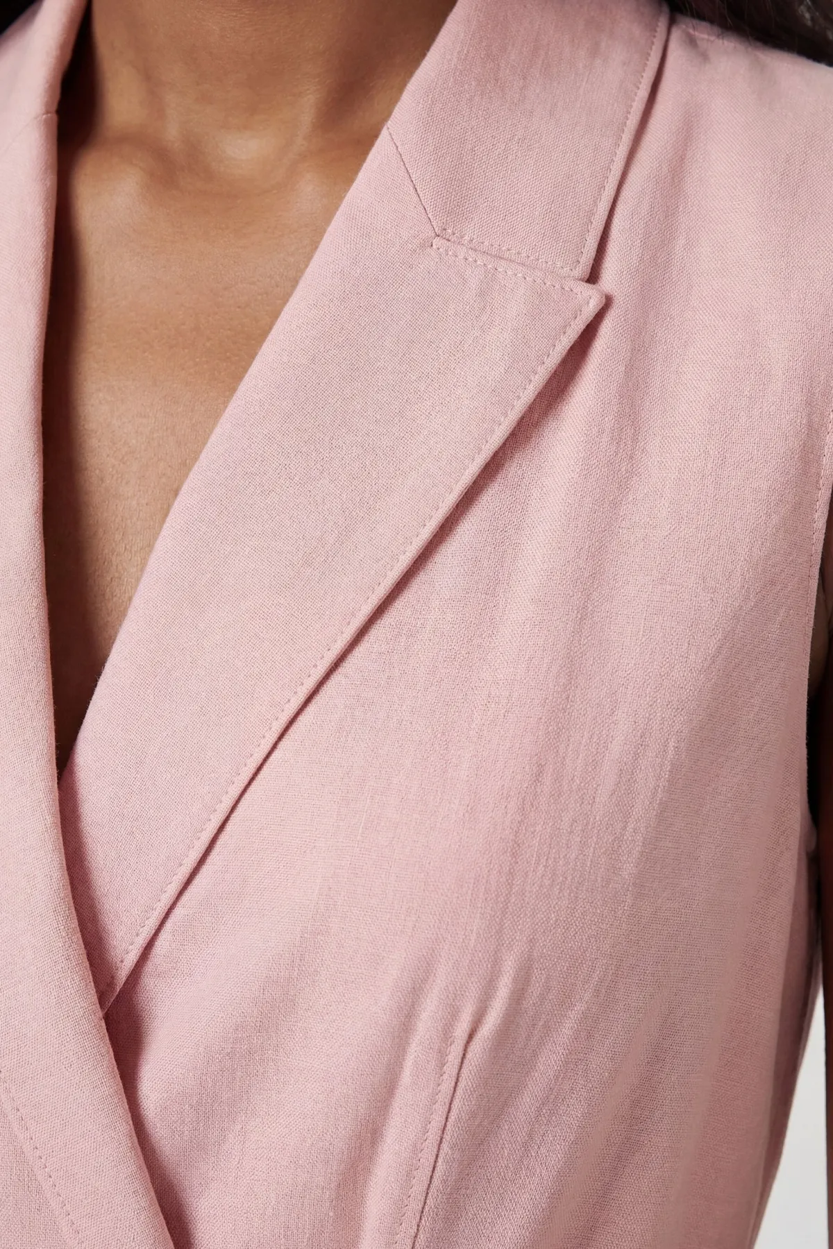KarenMillen Robe Midi Cintrée À Ceinture En Viscose Lin Premium Avec Jupe Ample Et Coupe Ajustée<Femme Robes|Robes Mi-Longues