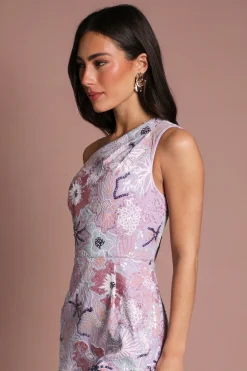 Robe Midi Coast Muse À Sequins Et Épaule Dénudée