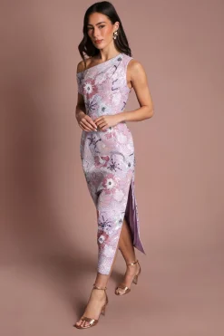 Robe Midi Coast Muse À Sequins Et Épaule Dénudée