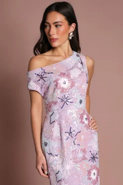 Robe Midi Coast Muse À Sequins Et Épaule Dénudée