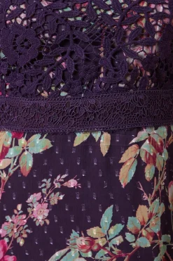Oasis Robe Midi à Corsage en Dentelle Florale Petite Occasion<Femme Robes Mi-Longues|Satin Et Dentelle