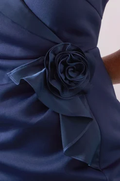 Robe Midi Corsage Petite en Scuba