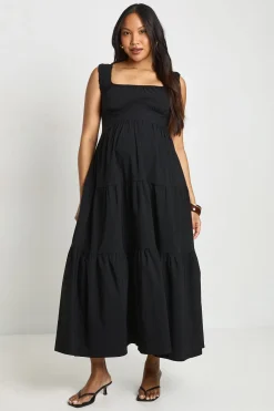 Robe Midi De Maternité En Bengaline À Encolure Carrée