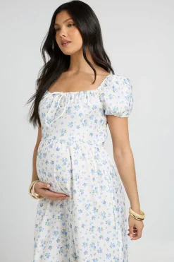 boohoo Robe Midi De Maternité À Fleurs Style Laitière<Femme Robes|Toutes Les Robes
