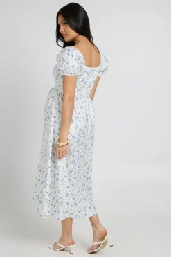 boohoo Robe Midi De Maternité À Fleurs Style Laitière<Femme Robes|Toutes Les Robes