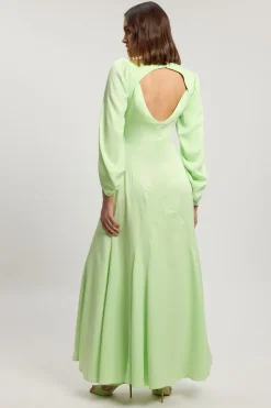 KarenMillen Robe Midi Douce En Viscose Satinée<Femme Robes Demoiselles D'Honneur|Robes Mi-Longues