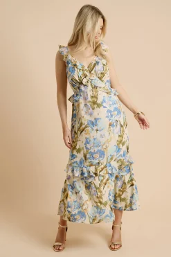 Dorothy Perkins Robe Midi Dp Luxe À Volants Superposés Et Ourlet Étagé<Femme Robes|Robes Mi-Longues