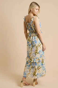 Dorothy Perkins Robe Midi Dp Luxe À Volants Superposés Et Ourlet Étagé<Femme Robes|Robes Mi-Longues