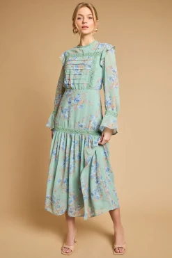Oasis Robe Midi À Détails De Plis Nervurés<Femme Toutes Les Robes|Robes Mi-Longues