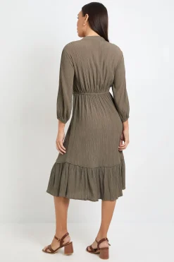 Robe Midi D'été En Gaze De Coton