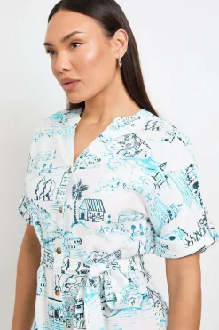 Wallis Robe Midi D'été À Manches Retroussables<Femme Robes|Robes Mi-Longues