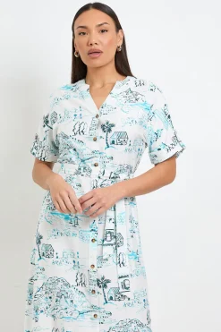 Wallis Robe Midi D'été À Manches Retroussables<Femme Robes|Robes Mi-Longues