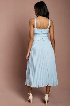 Robe Midi à Encolure Carrée Petite Taille