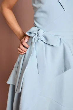 Coast Robe Midi En Crêpe Bardot À Encolure Croisée<Femme Robes|Robes Mi-Longues