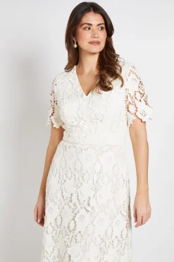 Wallis Robe Midi En Dentelle Avec Détail À La Taille<Femme Toutes Les Robes|Robes Mi-Longues