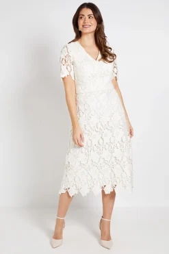 Wallis Robe Midi En Dentelle Avec Détail À La Taille<Femme Toutes Les Robes|Robes Mi-Longues