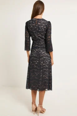 Robe Midi En Dentelle Avec Détail Échelle