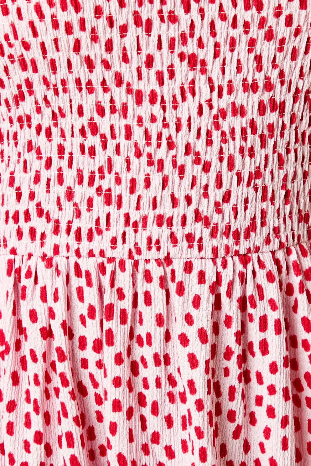 Dorothy Perkins Robe Midi En Jersey À Col Licou Avec Bustier Froncé À Pois Petite<Femme Toutes Les Robes|Robes