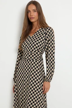 Robe Midi En Jersey À Taille Portefeuille
