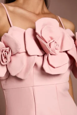 Robe Midi En Lin À Corsage