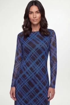 Wallis Robe Midi En Maille À Carreaux<Femme Toutes Les Robes|Robes Mi-Longues