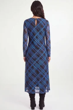 Wallis Robe Midi En Maille À Carreaux<Femme Toutes Les Robes|Robes Mi-Longues