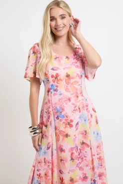 Robe Midi En Mousseline À Imprimé Fleuri Petite