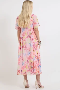 Robe Midi En Mousseline À Imprimé Fleuri Petite