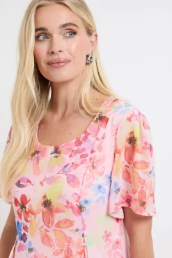 Robe Midi En Mousseline À Imprimé Fleuri Petite